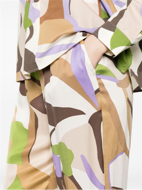 Pantalone donna Emme Marella infilato fantasia sabbia EMME Marella | OSSO001